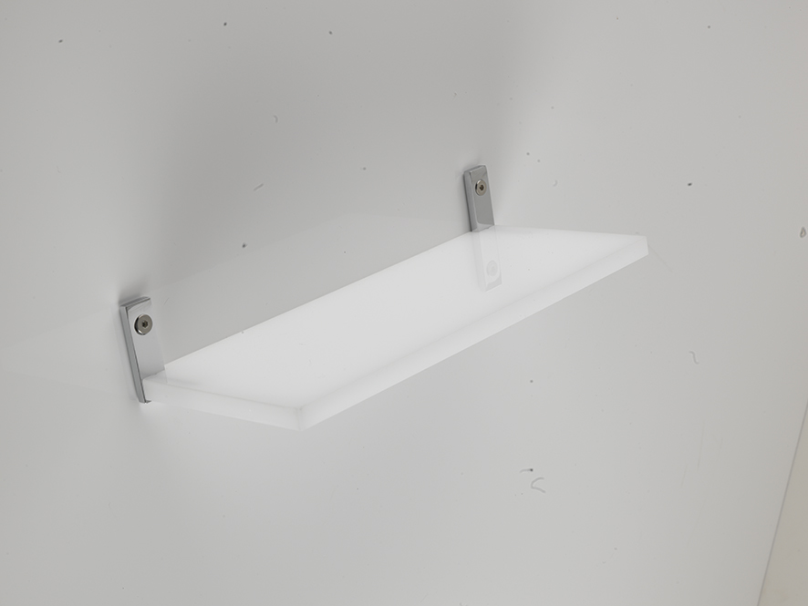 MZ04(08) Stil Haus Mizar, полка из оргстекла, длина 60 см, цвет хром 