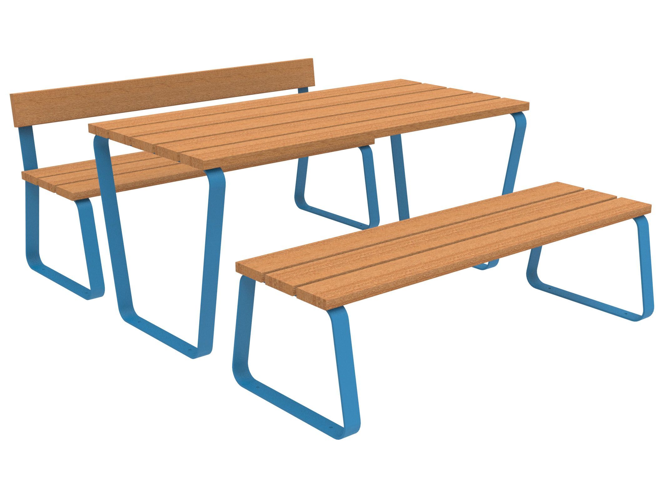 Стол для пикника со встроенными скамейками Lazzari Sunny ARCH-00041799 - Вид №7