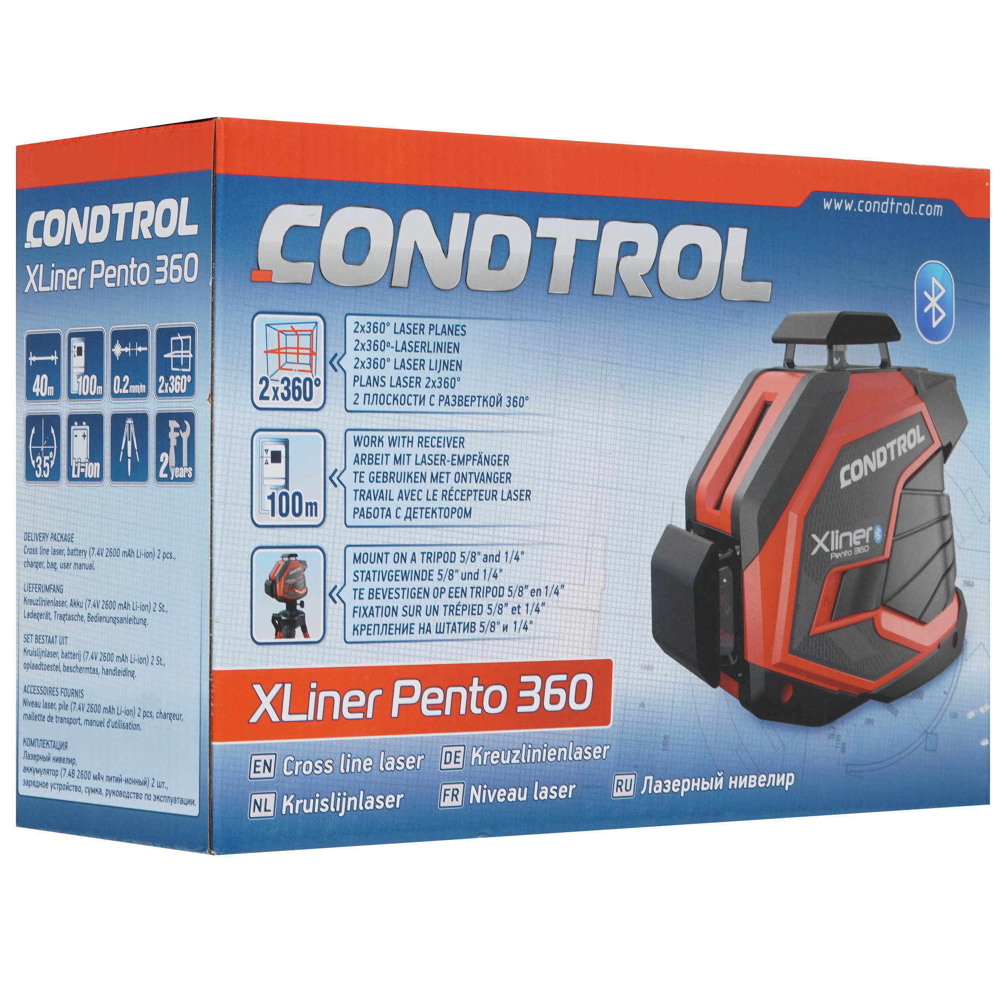 Лазерный нивелир Condtrol XLiner Pento 360 5083123 STDN-0046114 - Вид №10