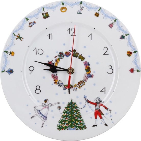 10602979 Императорский фарфоровый завод Подарочный набор часы 27см "Щелкунчик 1" "Европейская 2" Фарфор твердый 