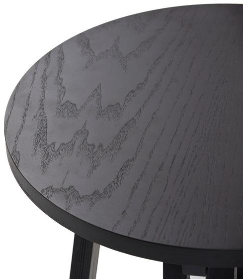 Deadgood Низкий круглый журнальный столик из лакированного ясеня  M1ct m1st  - Вид №6