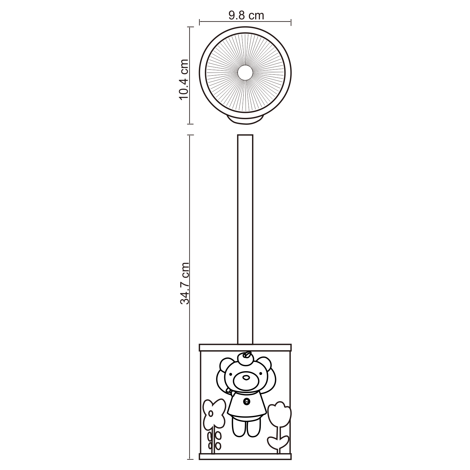 K-3427 Lossa Щетка для унитаза WasserKRAFT Lossa K-3400  - Вид №4