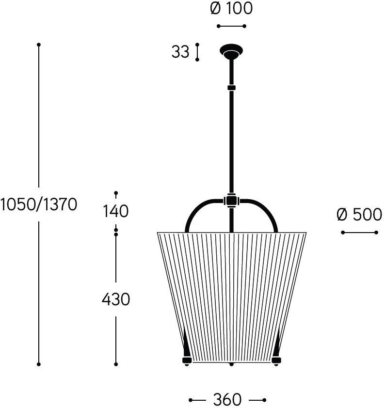 Aldo Bernardi Подвесной светильник из ткани с отраженным светом sun-id-1393417 - Вид №2