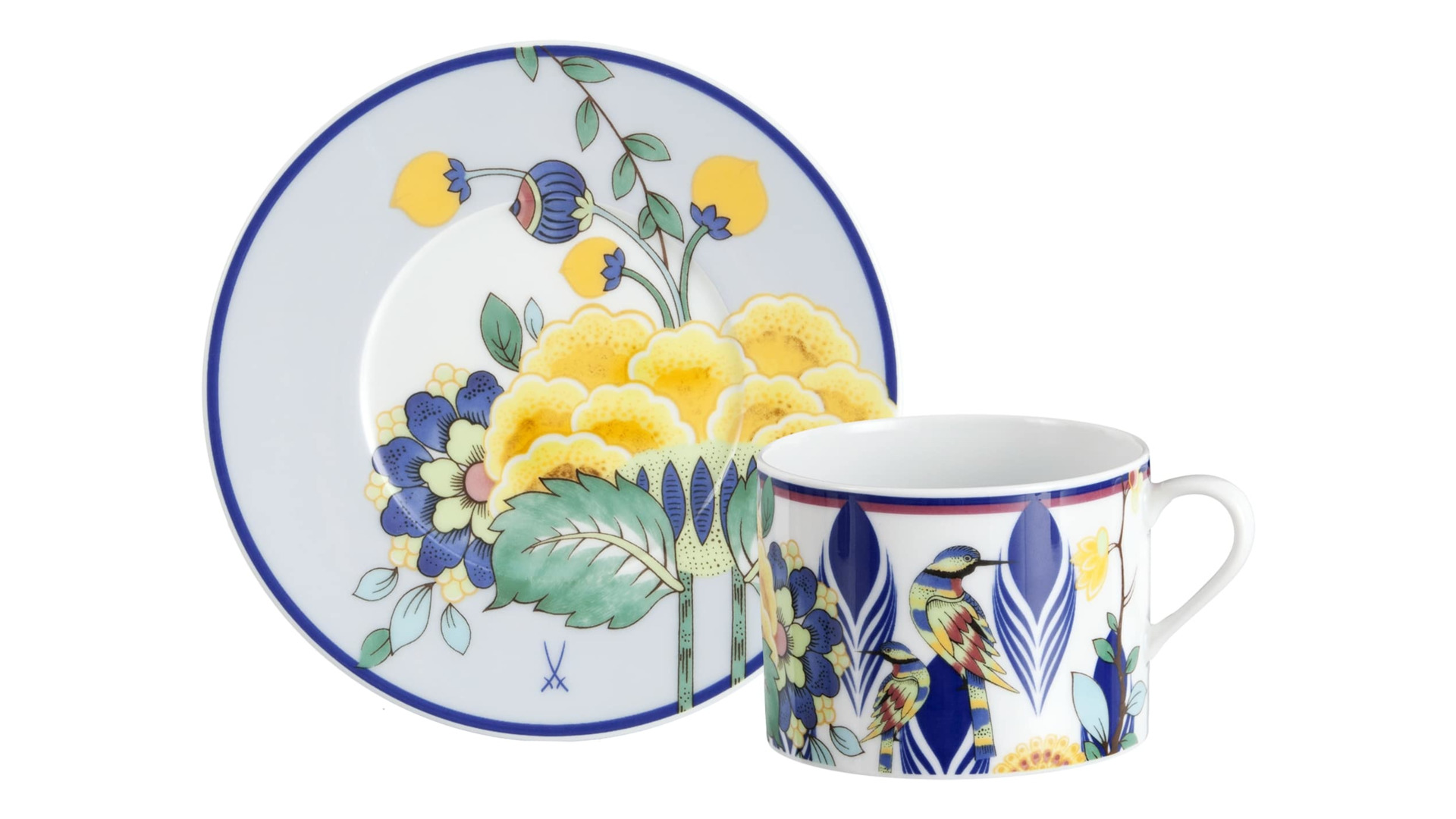 10663821 Meissen Чашка кофейная с блюдцем Meissen "Коллаж. Мистический сад" 150мл, п/к Фарфор  - Вид №2