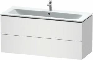 LC624301818 Тумбочка подвесная L-Cube #LC6243 1220 x 481 мм Белый матовый, декор