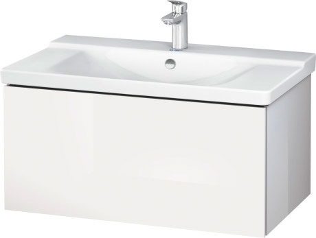 LC614701818 L-Cube Тумбочка подвесная Белый матовый, декор Duravit - Вид №2