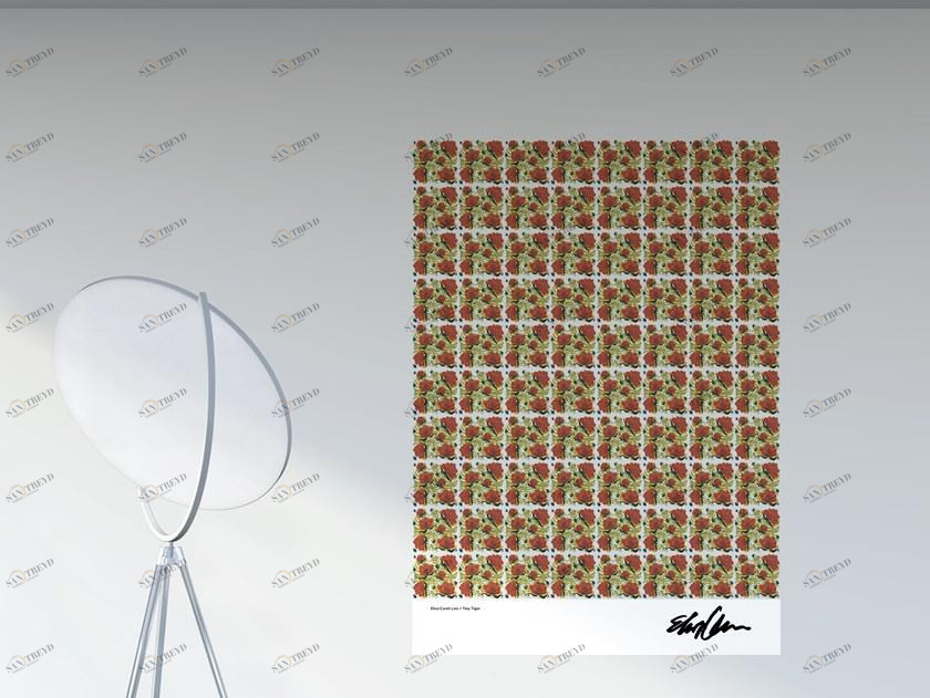 PPPattern Клейкое украшение из пвх с цветочными мотивами Ppposter sun-id-1458478