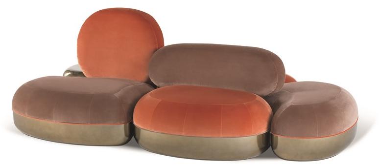 JCP UNIVERSE Модульный диван в бархате Belmer sun-id-1348372 - Вид №1