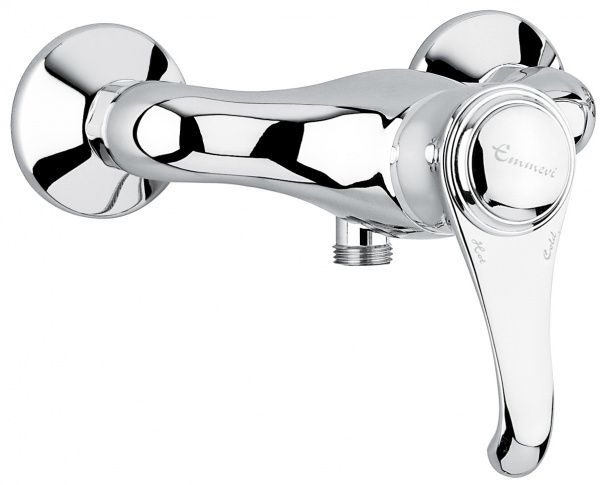 6002BC Смеситель Tiffany для душа, цвет белый-хром EMMEVI