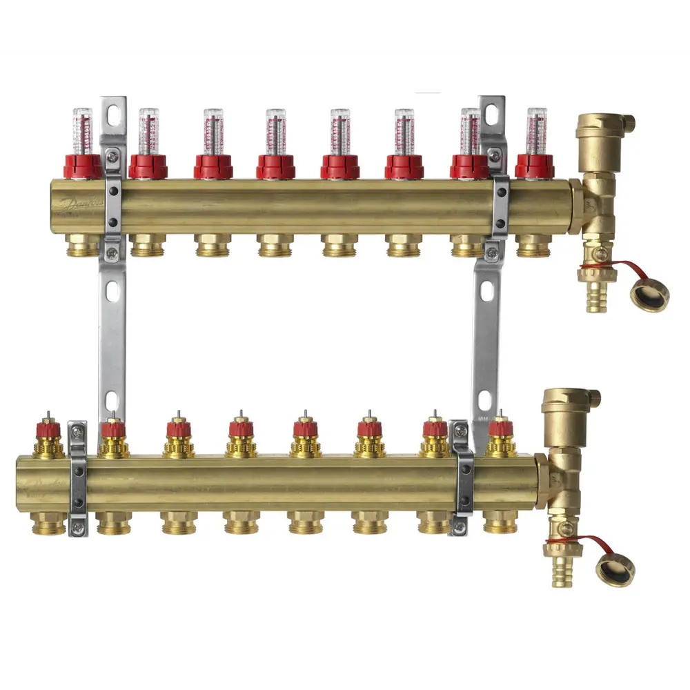 Комплект коллекторов Danfoss FHF-8F 8 контуров 82199826 STLM-2007549 