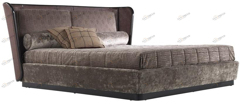 ETRO Home Interiors Кровать king size из бархата с мягким изголовьем Caral sun-id-1383576