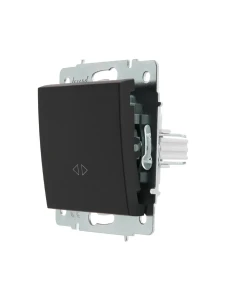 RAIN Выключатель промежуточный без рамки черный