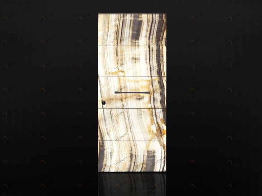 Ercole Бронированная распашная дверь из оникса с подсветкой sun-id-1392951