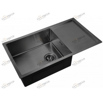 Мойка Zorg INOX-PVD 7844 GRAFIT, Zorg pvd 7844 GRAFIT Мойка кухонная прямоугольная Zorg 