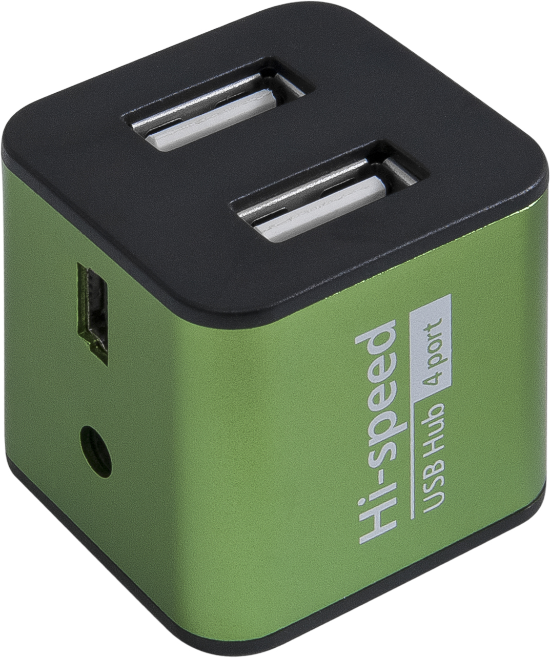 83506 универсальный usb разветвитель quadro iron usb2.0, 4порта,корпус—алюминий Defender Santreyd  - Вид №2