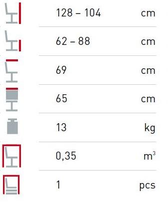 LD Seating Регулируемое по высоте офисное кресло с 5 спицами и подлокотниками Oslo 229 - Вид №4