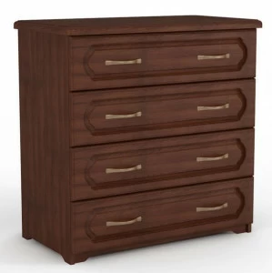 Комод с 4 ящиками коричневый 90 см №1 DREAMLINE  163452 Коричневый;орех