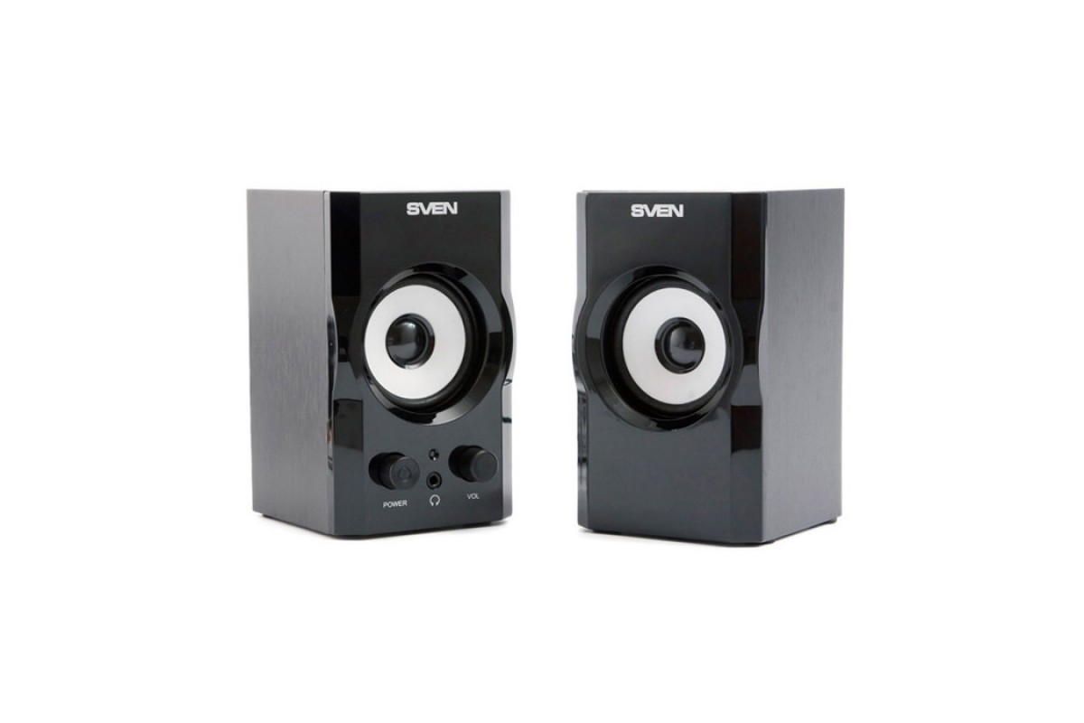 SV-0120605BL Колонки деревянные ас sps-605 (6 вт), чёрный Sven Santreyd  - Вид №1