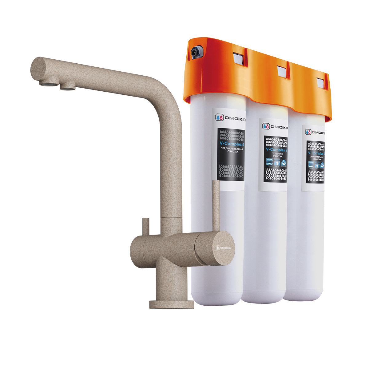 Смеситель для кухни Pure Drop lite + Nagano-P SA OMOIKIRI 4055.8028P