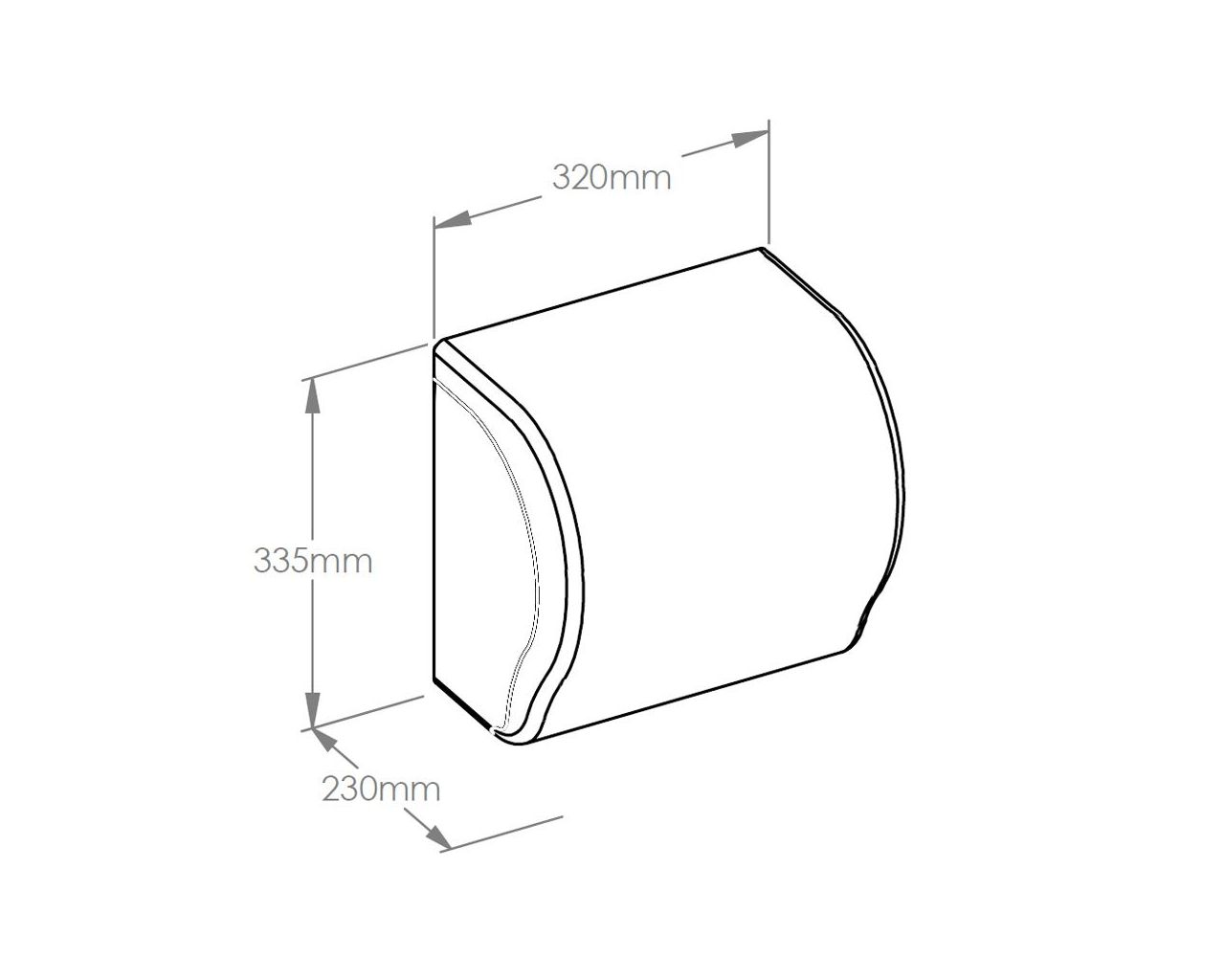 CUH359 UNIQUE LUX CUT MARBLE SPARK LINE механический диспенсер для полотенец Merida  - Вид №1