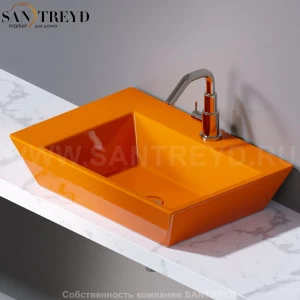 L291114 Подвесная раковина настенная прямоугольная A. e T. Italia PRISMA