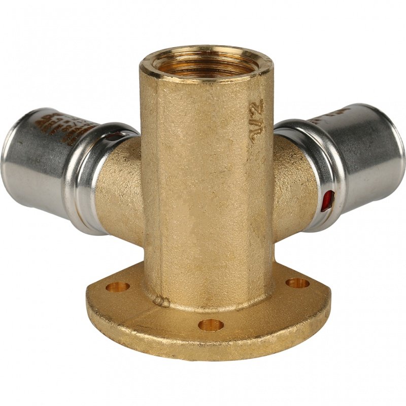 Тройник угловой настенный STOUT 20х1/2"х20 ВР под пресс SFP0015001220 - Вид №2