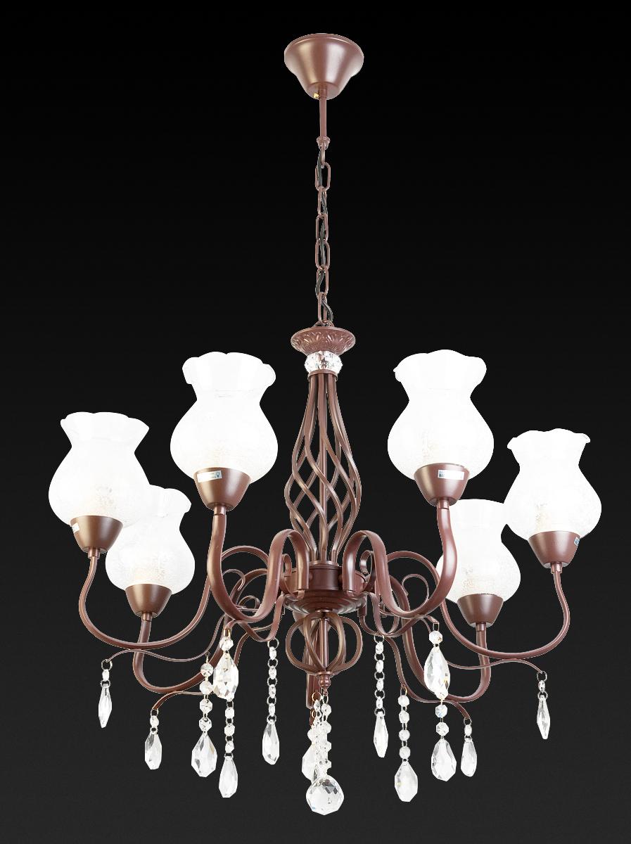 Подвесная люстра Toplight Kelli TL5680D-07PG TOPLIGHT ДИЗАЙНЕРСКИЕ, KELLI 186070 Белый  - Вид №1