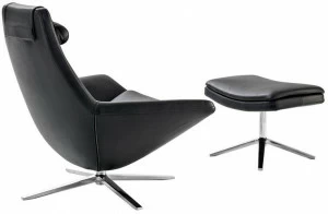 B&B Italia Кожаное кресло с подголовником Metropolitan