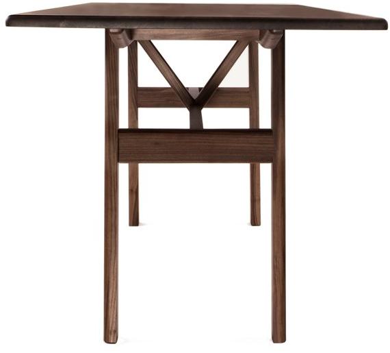 BassamFellows Прямоугольный высокий стол из массива дерева Kant Cb-393-90h - Вид №1