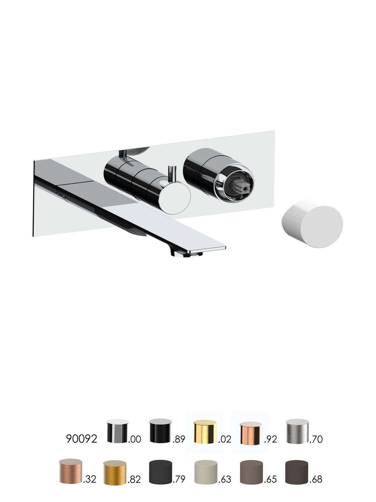 Встраиваемый однорычажный смеситель для ванны с ручным душем Rubinetterie Frattini отдельная эстетика ARCH-00118361 - Вид №1