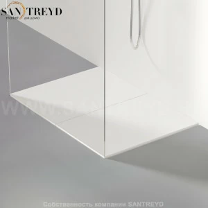 Душевой поддон FLAT D белый. Размеры: длина с 70 до 240 см, глубина с 70 до 100 см