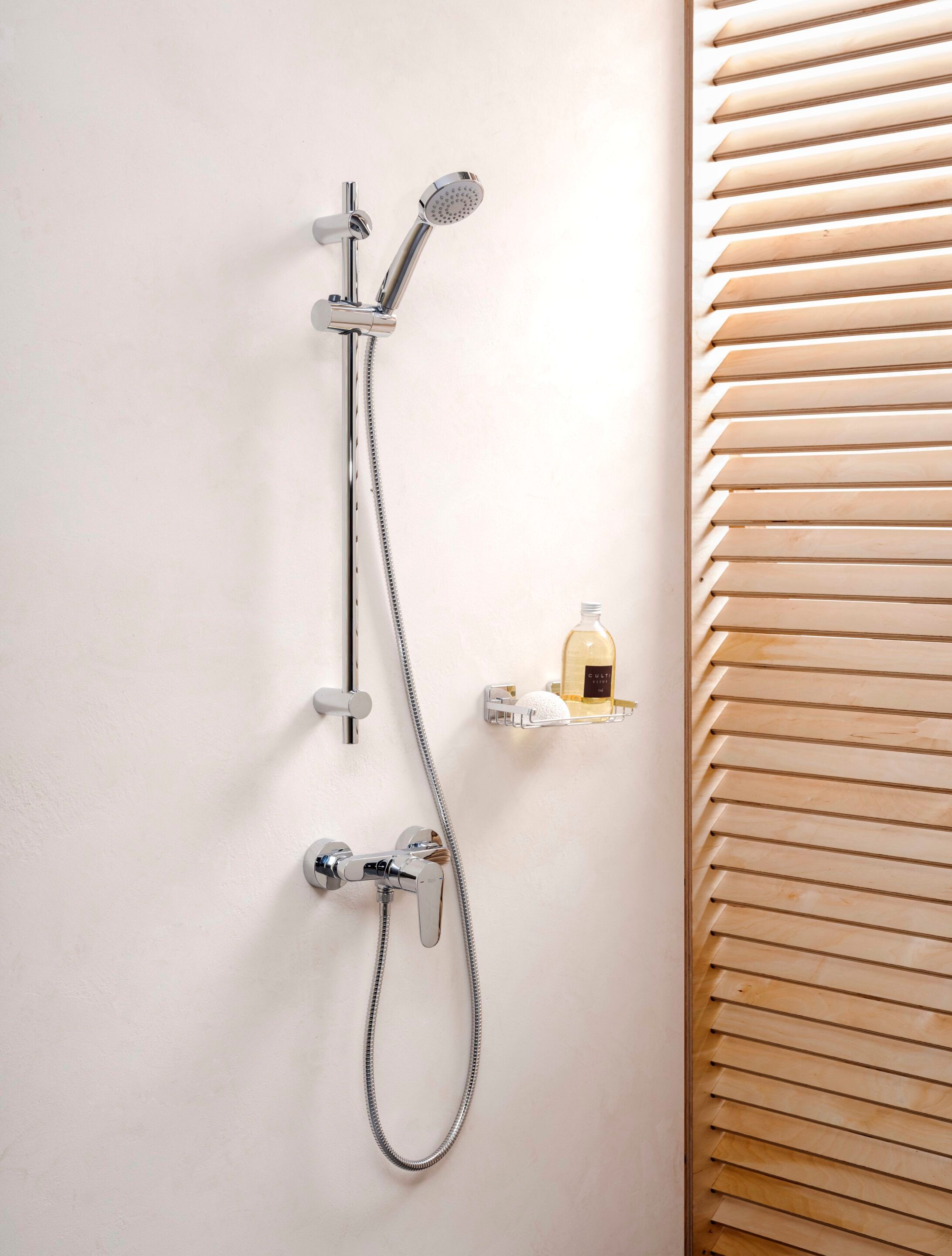 Латунь однорычажный открытый смеситель для душа Roca Victoria Plus ARCH-00073495 - Вид №1