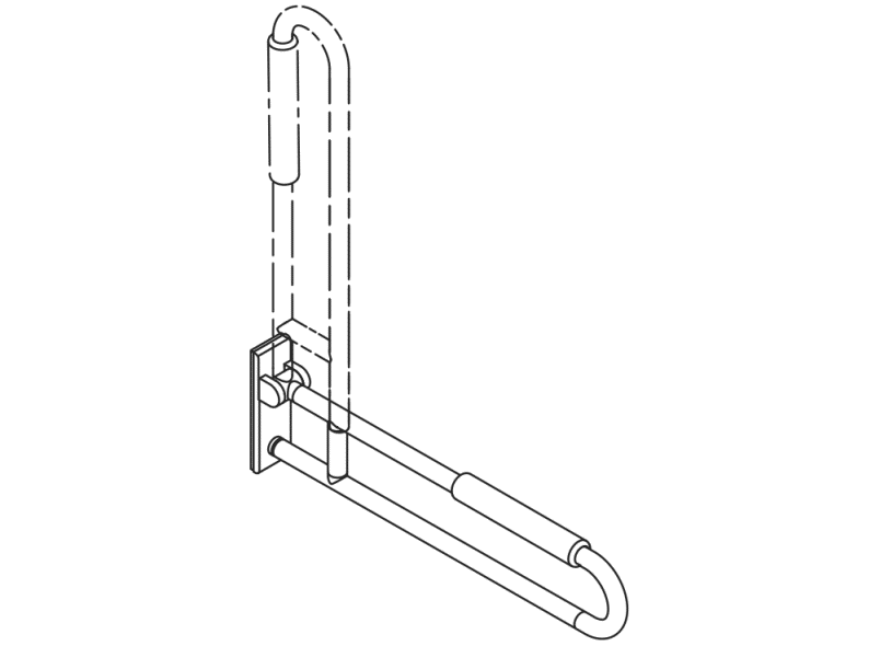 801.50.238 Мобильная опорная ручка HEWI Stützen  - Вид №2