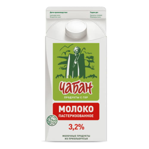 Молоко пастеризованное Чабан 3,2% 1400 г БЗМЖ Santreyd 20757