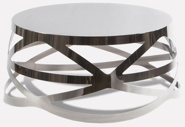 MORADA Круглый журнальный столик из нержавеющей стали Crown Crown ct - Вид №1
