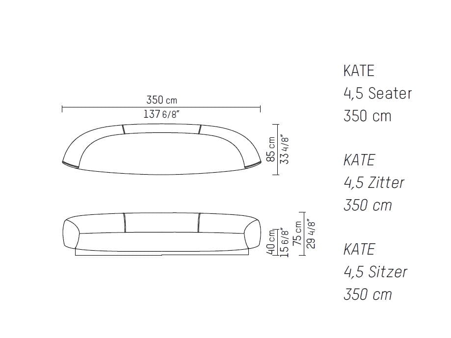Съемная ткань изогнутый диван Piet Boon Kate ARCH-00043611 - Вид №5