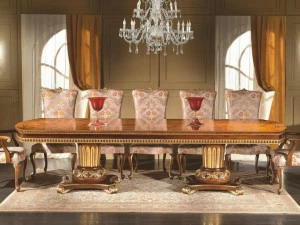 SCAPPINI & C Обеденный стол прямоугольной формы раздвижной из вереска 35th anniversary 2158-re