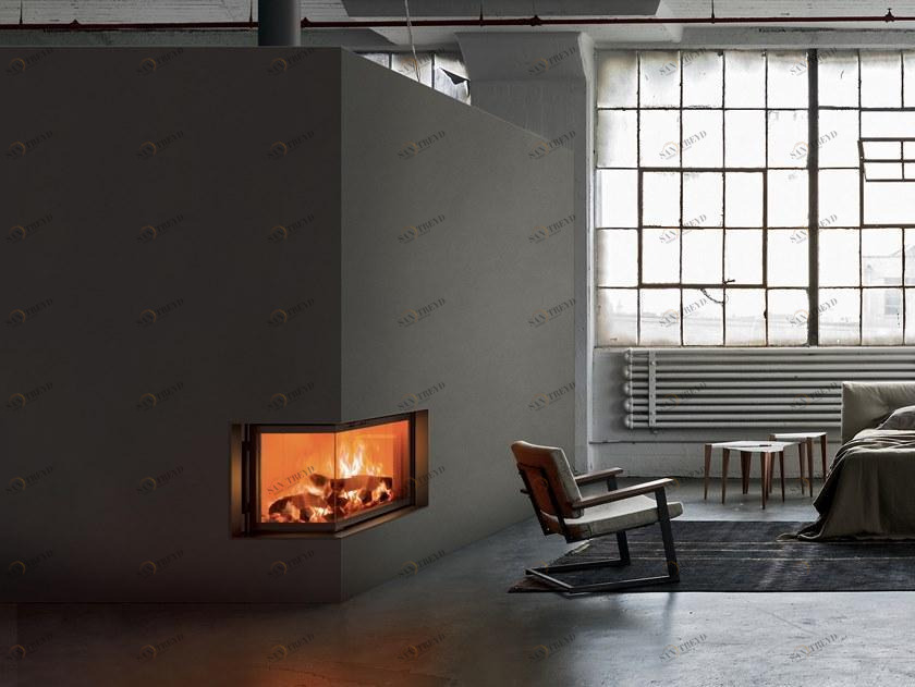 MCZ Двухсторонний встроенный дровяной камин Wood sun-id-1393580