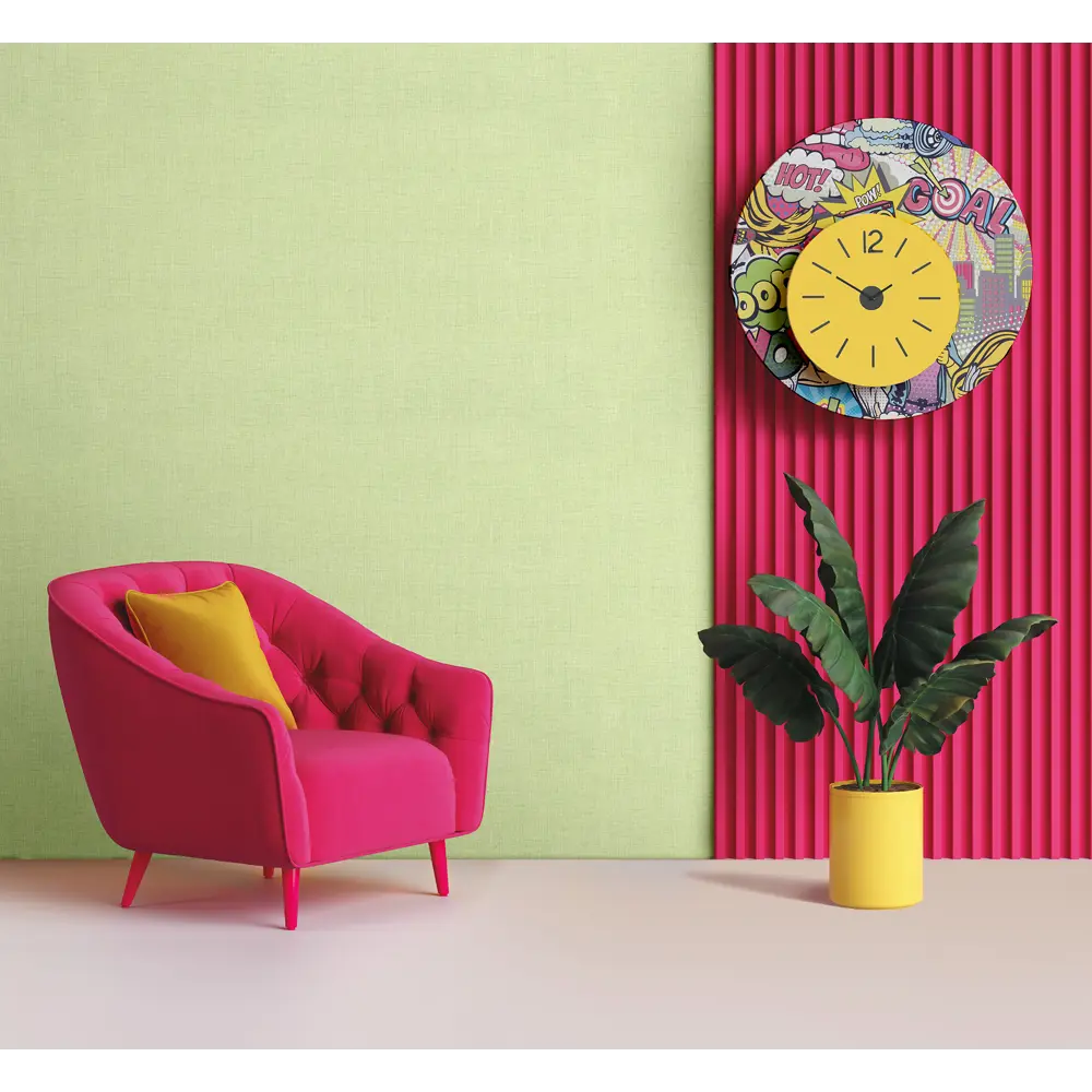 Обои флизелиновые Артекс Поп Арт зеленые 1.06 м 10701-05 STLM-2068714 - Вид №2