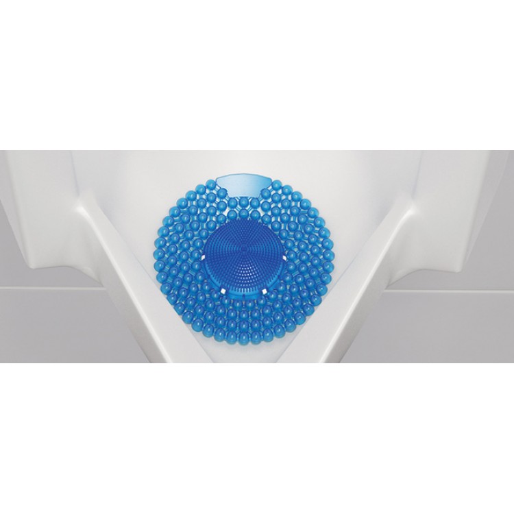 P-SCREEN_Linen_Breeze VECTAIR SYSTEMS P-SCREEN Сеточка с таблеткой для писсуаров - аромат Льняной Бриз Голубой  - Вид №3