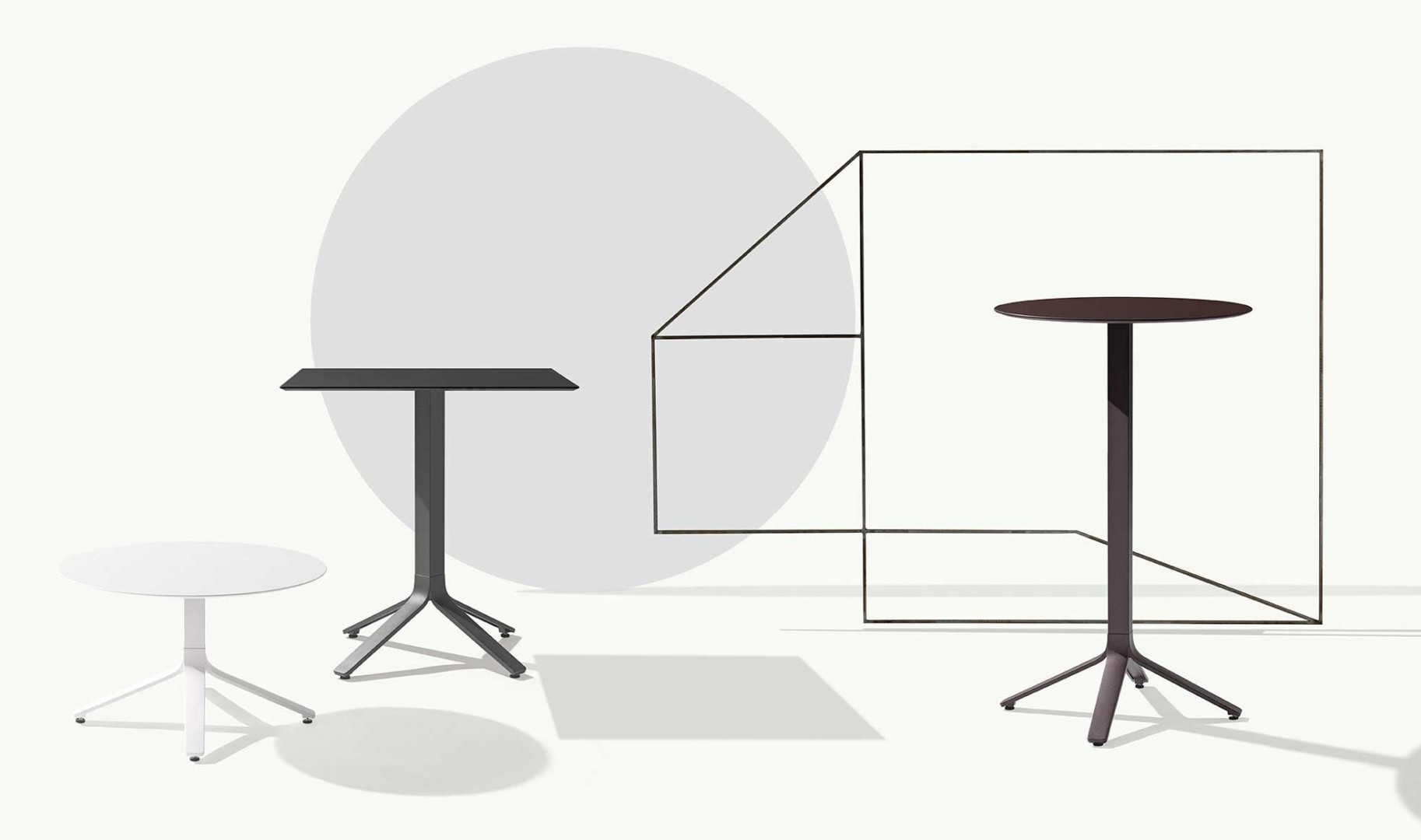 Milos 1140 Каркас стола с алюминиевым основанием и колонной. Высота 42см Et al. Milos - Вид №1