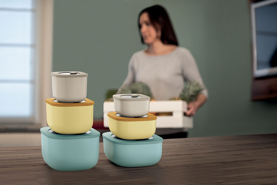 17070179 Контейнер для хранения store&more, 750 мл, бежевый Guzzini  - Вид №1