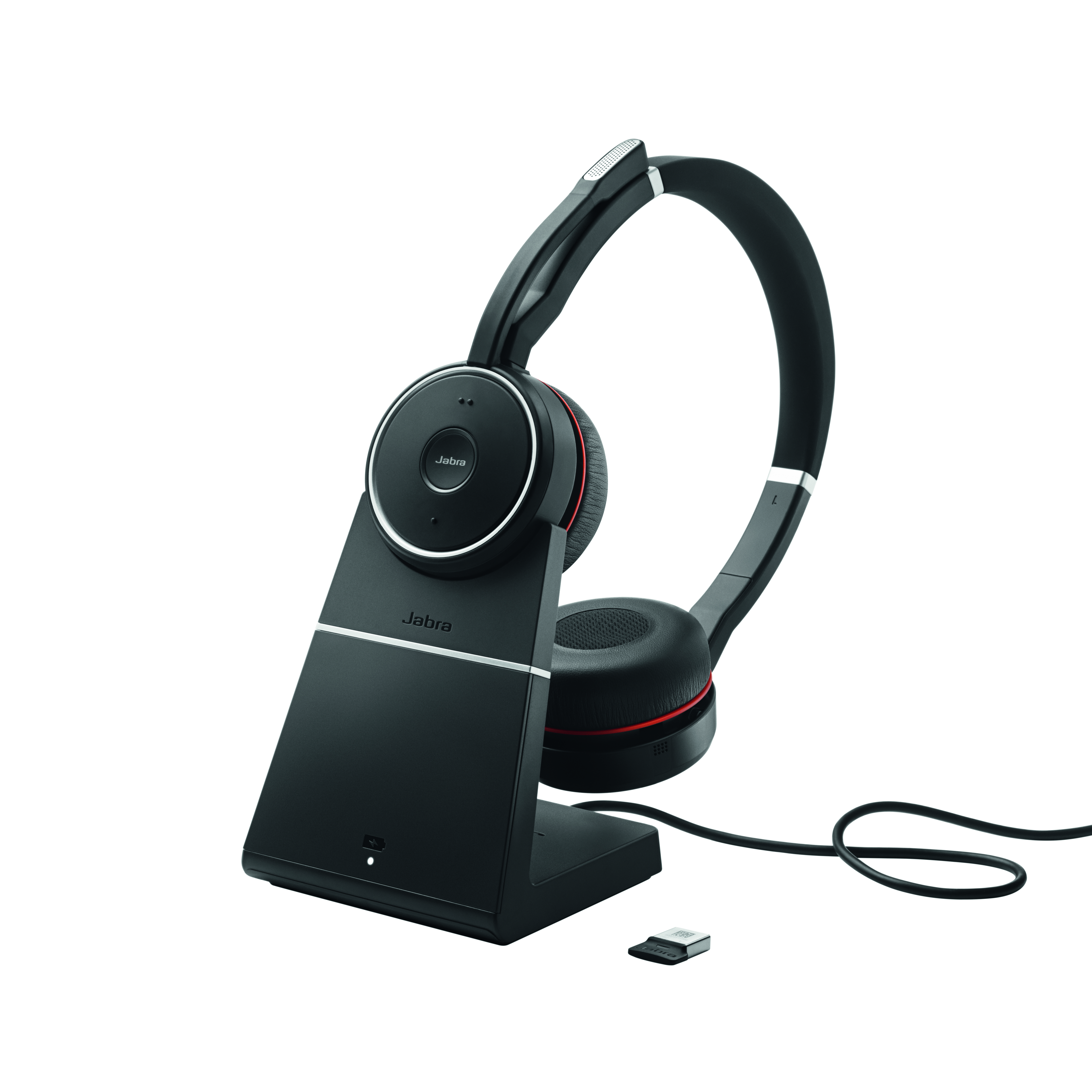 7599-832-199 evolve 75 stereo ms, charging stand & link 370 Jabra Santreyd  - Вид №8