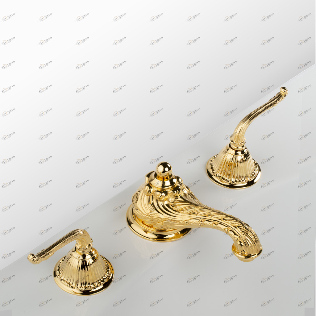 C69-1301 C69-1301 Смеситель для раковины на 3 отверстия ВЕРСАЛЬ К МАНЕТТУ Cristal & Bronze VERSAILLES À MANETTES 