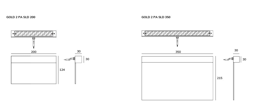 Термокрытая алюминиевая светодиодная наружная настенная лампа Exporlux GOLD PA ARCH-00028838 - Вид №6
