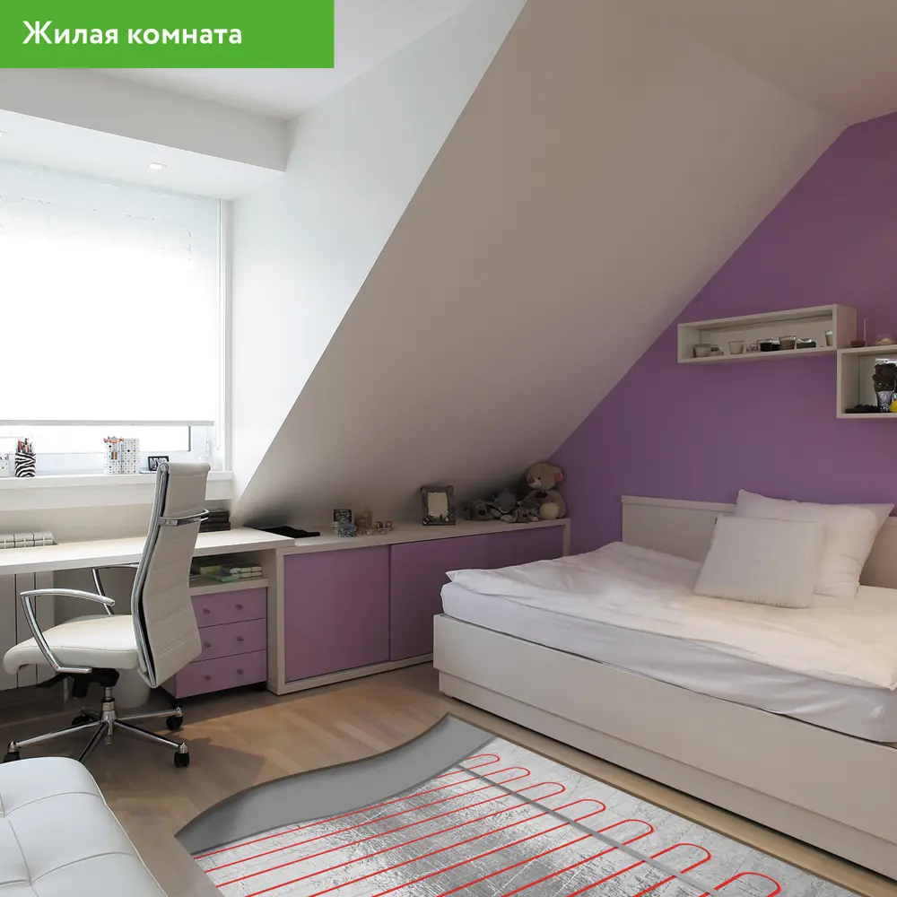 Кабельная система теплого пола EQUATION для стяжки 2400 Вт 18877505 STLM-0013376 - Вид №7