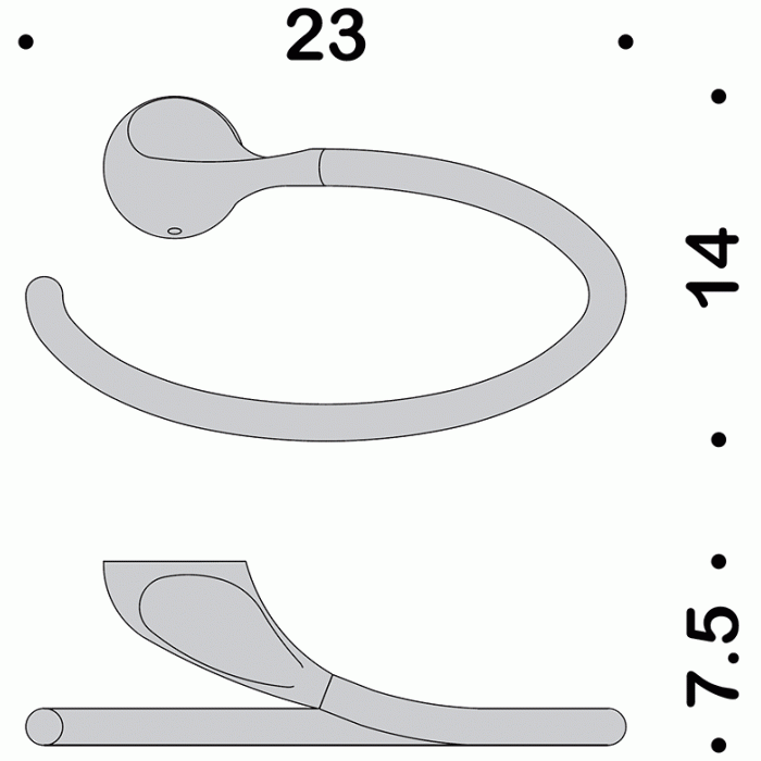B1231 Полотенцедержатель-кольцо COLOMBO MELO Colombo Design - Вид №2
