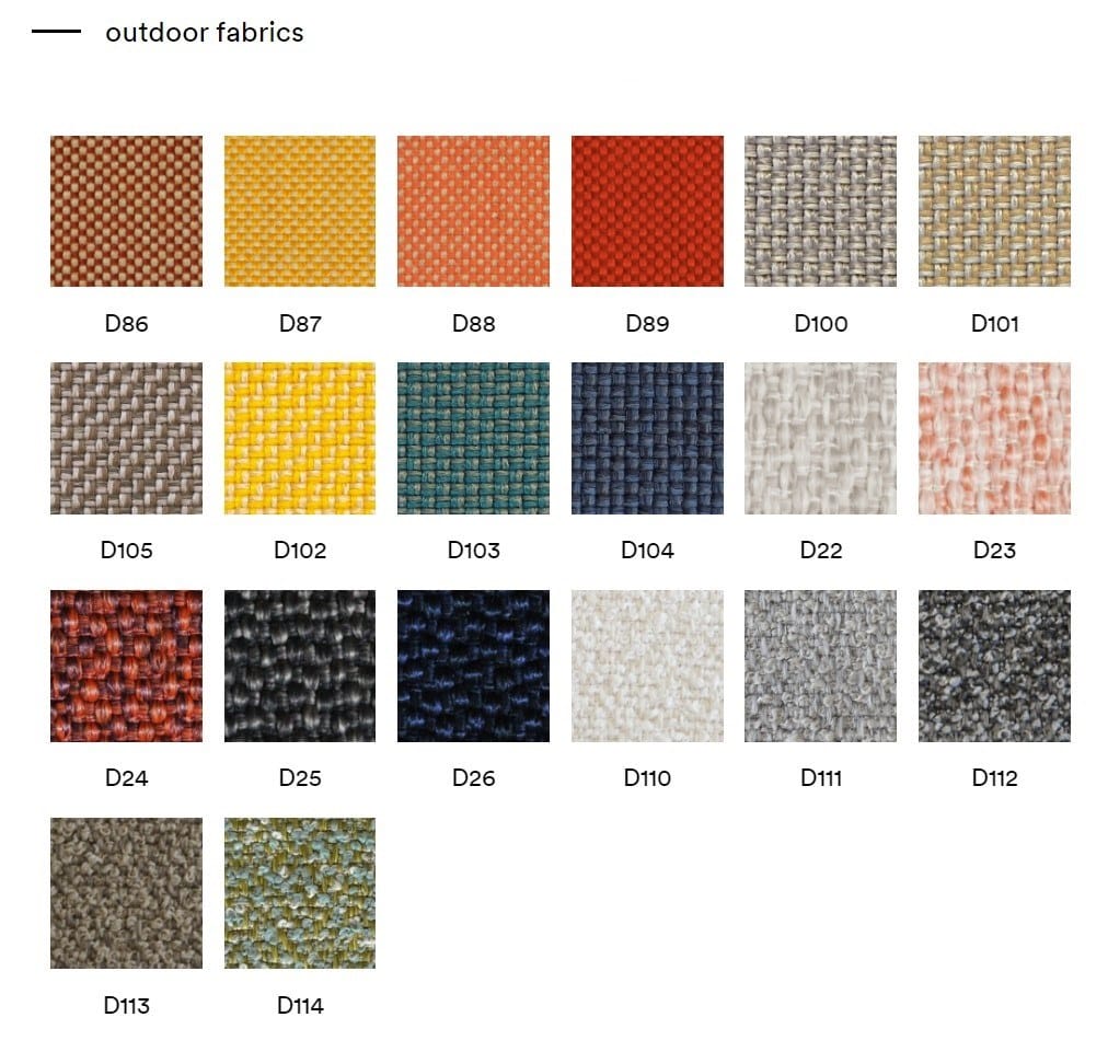 Модульный тканевый садовый диван с полуостровом Pedrali Reva Cocoon ARCH-00125143 - Вид №7