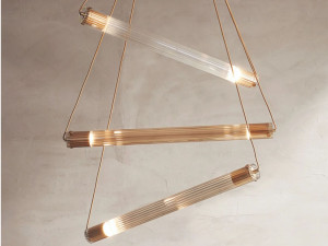 Подвесной светильник из стекла pyrex canneted