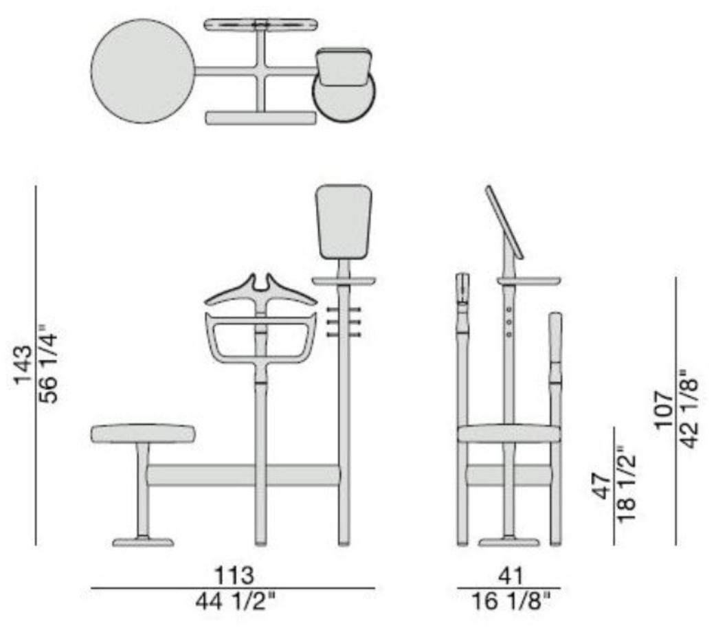 Porada Подставка из орехового дерева Iron sun-id-1486160 - Вид №3